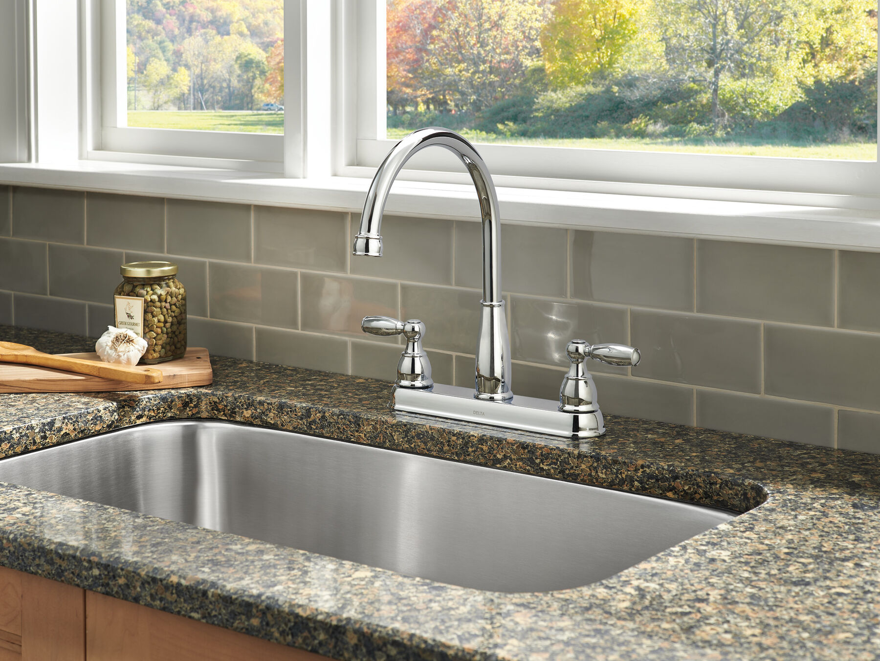 Two Handle Kitchen Faucet, image 2