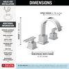 Two Handle Widespread Bathroom Faucet