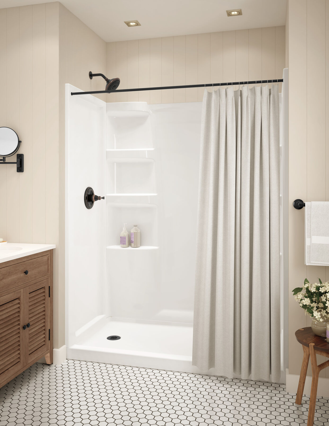 ProCrylic 60 in. x 30 in. Shower Surround, image 3