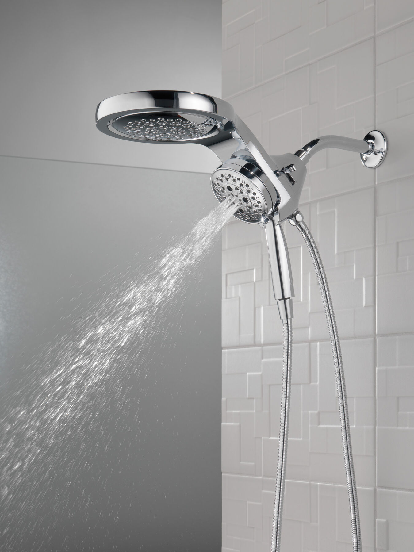HydroRain® H<sub>2</sub>Okinetic® 5-Setting Two-in-One Shower Head, image 16