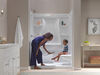 Procrylic Seated Shower Kit 60"x32" Left Drain