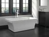 Single Handle Floor Mount Channel Spout Tub Filler Trim with Hand Shower