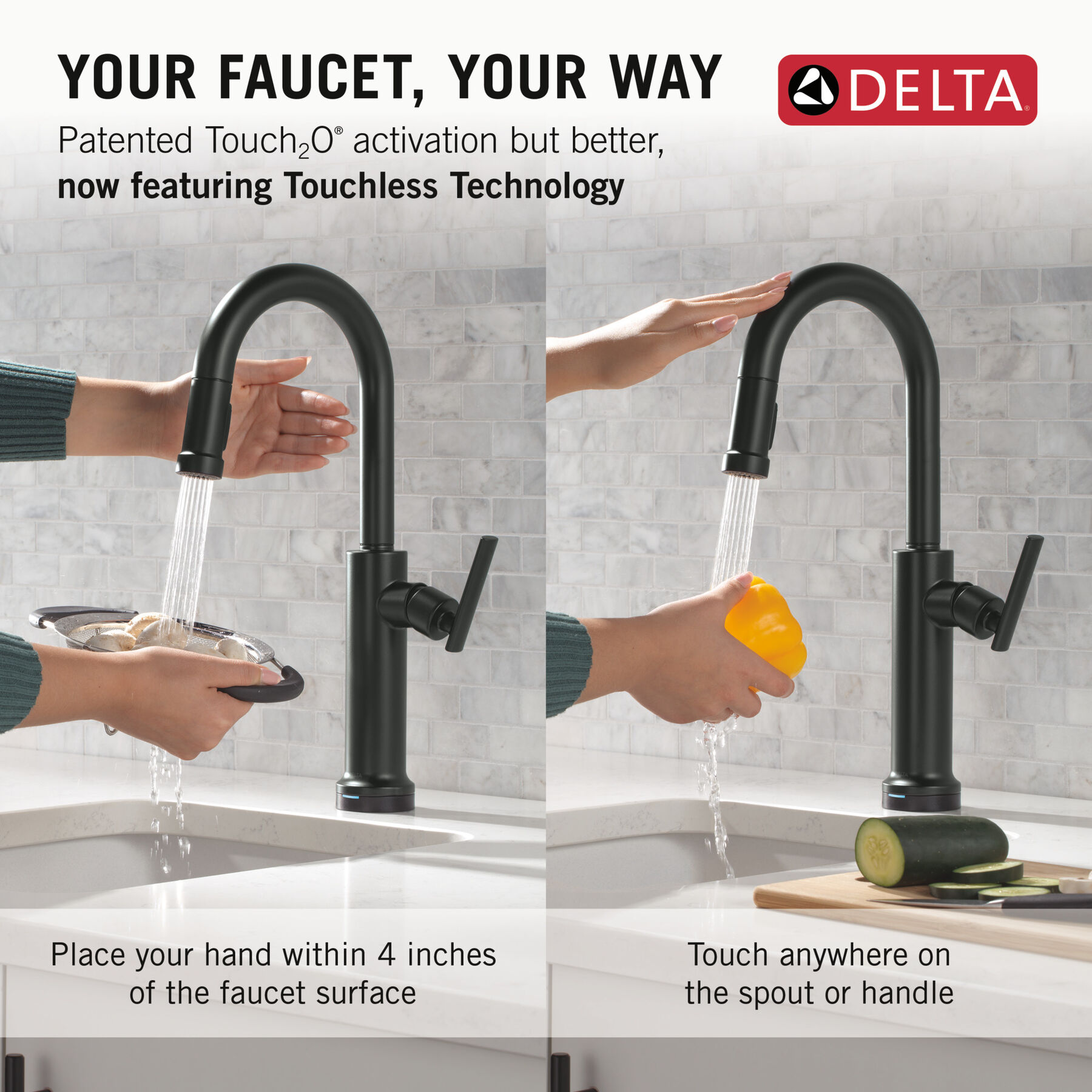 Touch2O&reg; Technology Bar / Prep Faucet with Touchless Technology