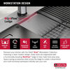 33” Workstation Kitchen Sink Drop-In Top Mount 16 Gauge Stainless Steel 50/50 Double Bowl with WorkFlow™ Ledge and Accessories