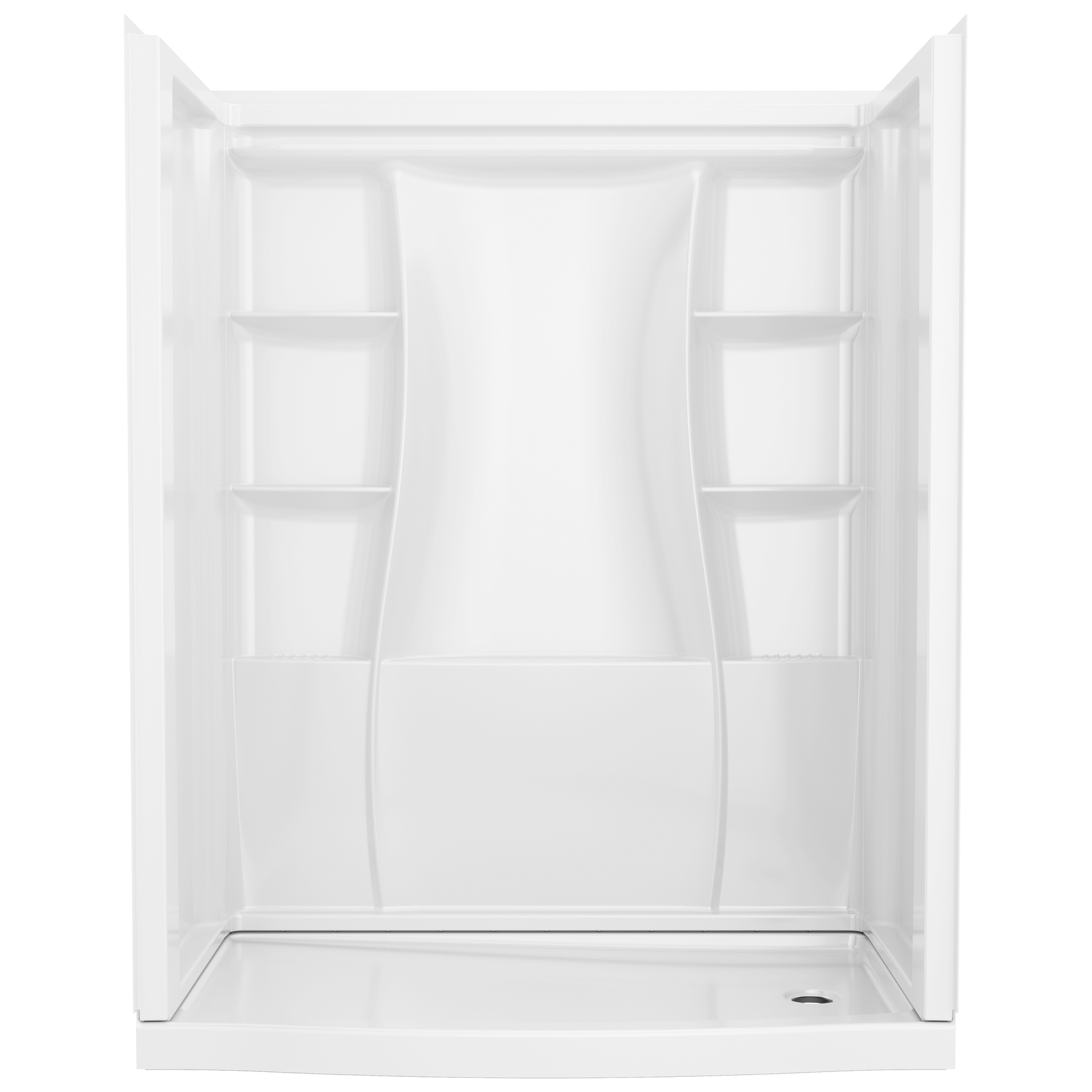 60x32 Alcove Shower Bundle without Door - Right Drain