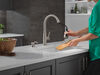 Single Handle Pull-Down Kitchen Faucet with Soap Dispenser and ShieldSpray® Technology