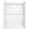 60x32 Alcove Shower Base with Tile Wall Bundle - Right Drain