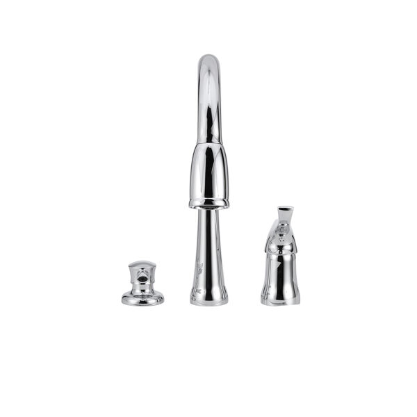 Single Handle Pull-Down Kitchen Faucet with Soap Dispenser