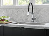 Single Handle Exposed Hose Kitchen Faucet with Touch<sub>2</sub>O Technology