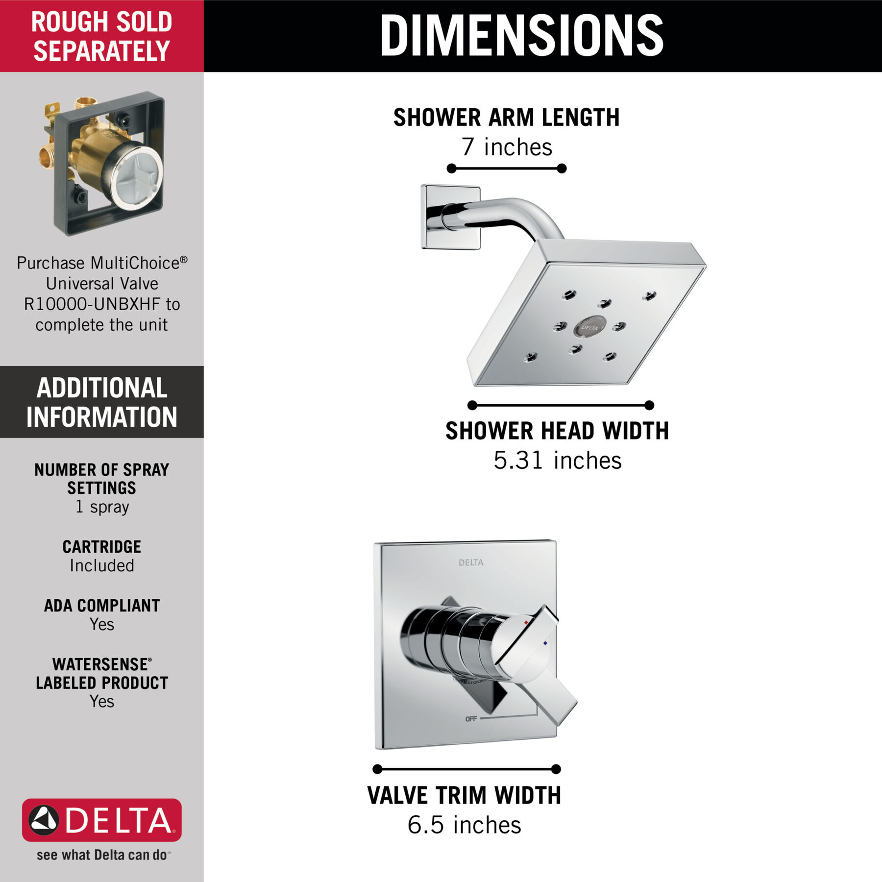 Monitor® 17 Series H<sub>2</sub>Okinetic® Shower Trim, image 7