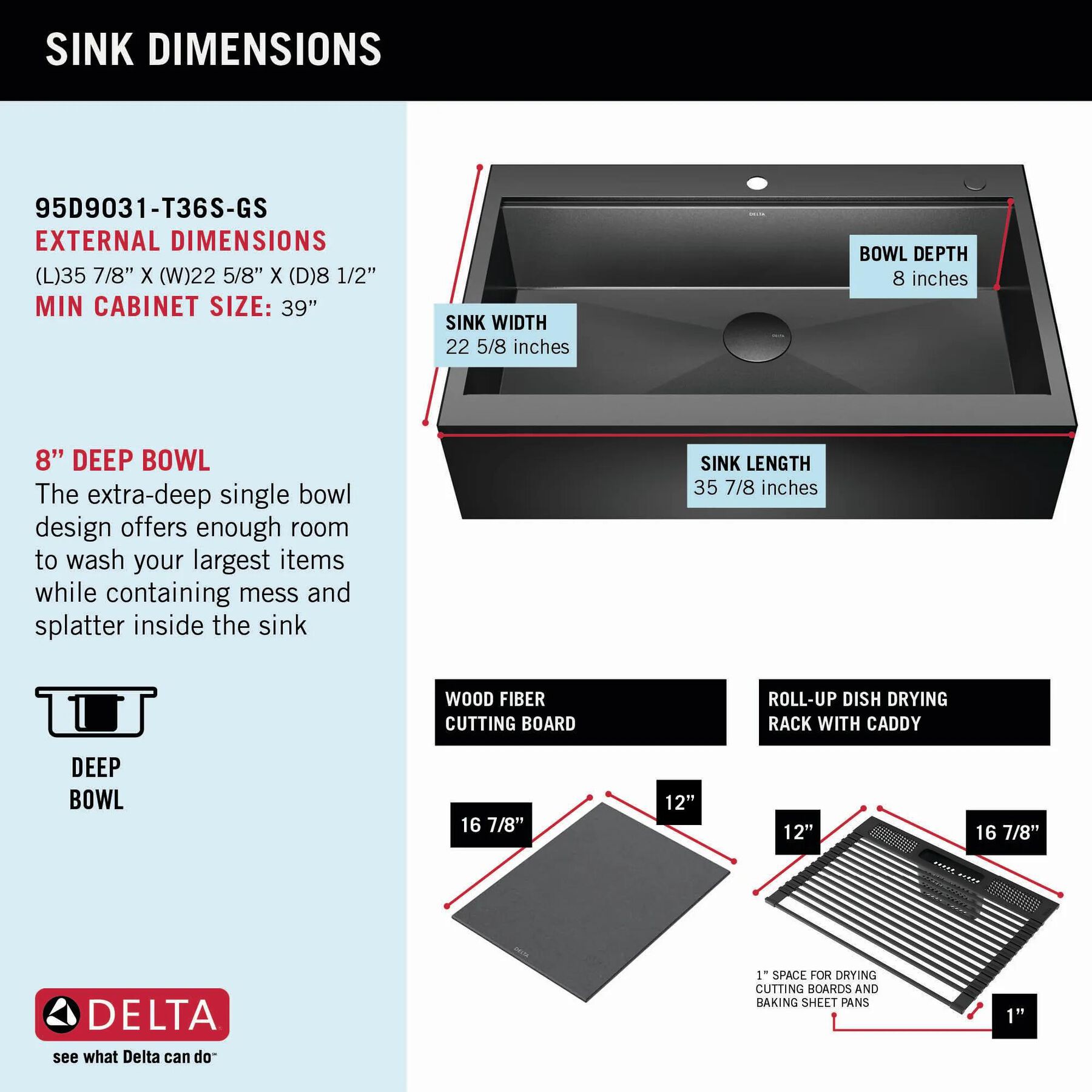 36&rdquo; Retrofit Farmhouse Apron Front 16 Gauge Workstation Kitchen Sink Single Bowl in with WorkFlow&trade; Ledge and&nbsp;Accessories for Top Mount Drop-In Installation