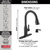 Single Handle Pull-Down Kitchen Faucet with Soap Dispenser and ShieldSpray® Technology (Recertified)