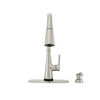 Single Handle Pull-Down Kitchen Faucet with Soap Dispenser and Touch<sub>2</sub>O&reg; Technology Technology