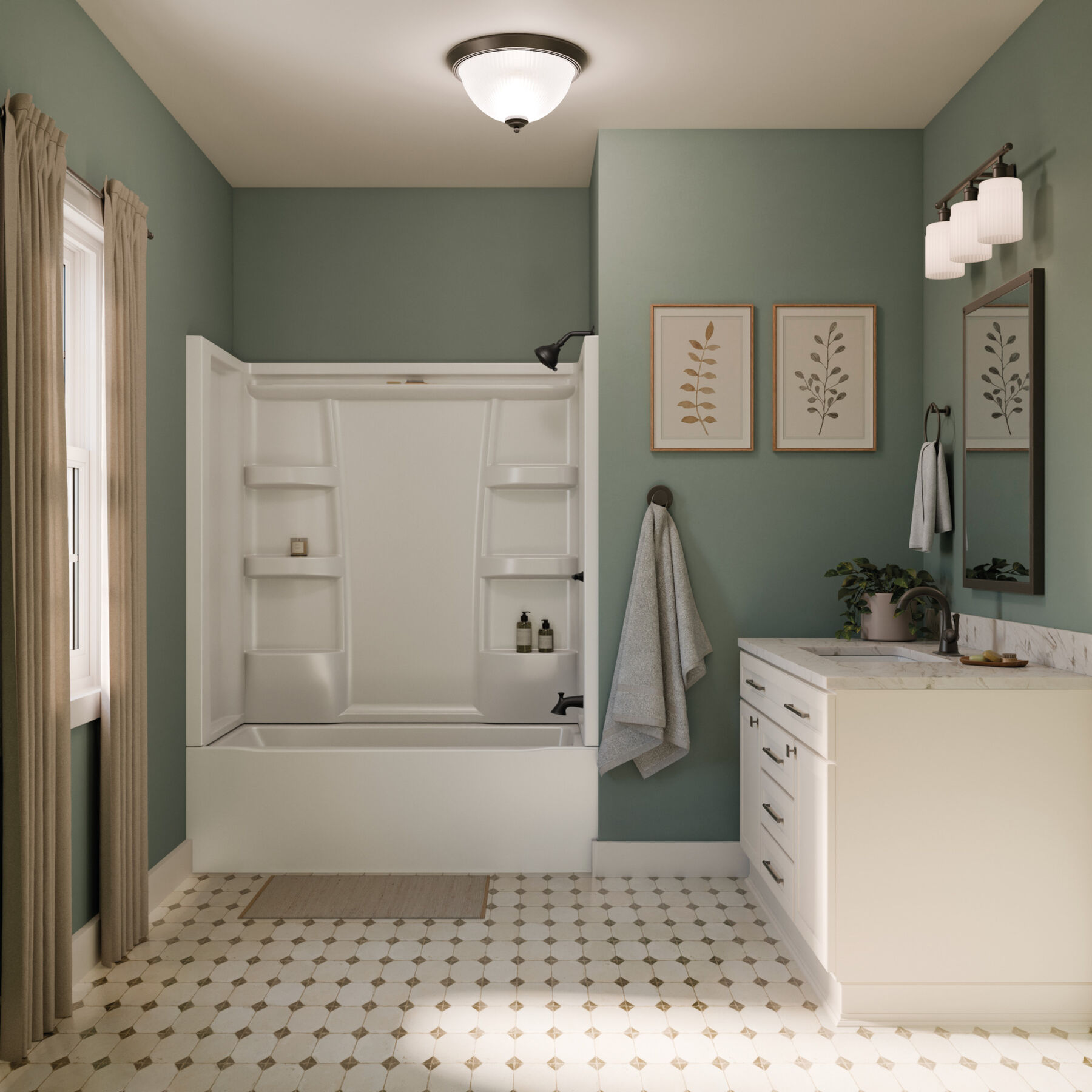 ProCrylic 60 in. x 30 in. Bathtub Surround, image 4