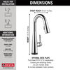 Single Handle Pull-Down Bar / Prep Faucet with Touch<sub>2</sub>O® Technology