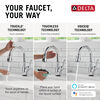 VoiceIQ® Kitchen Faucet with Touch<sub>2</sub>O® Technology with Touchless Technology
