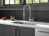 Single Handle Pull-Down Kitchen Faucet With Spring Spout
