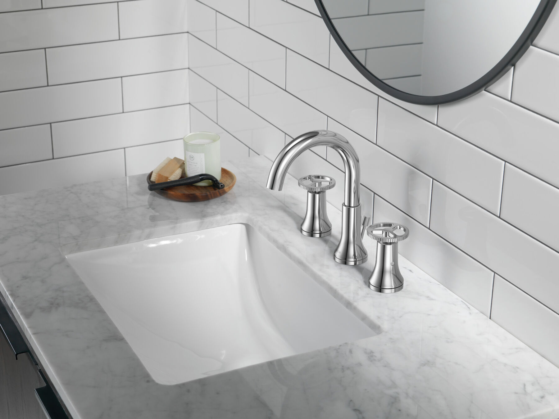 Two Handle Widespread Bathroom Faucet, image 3