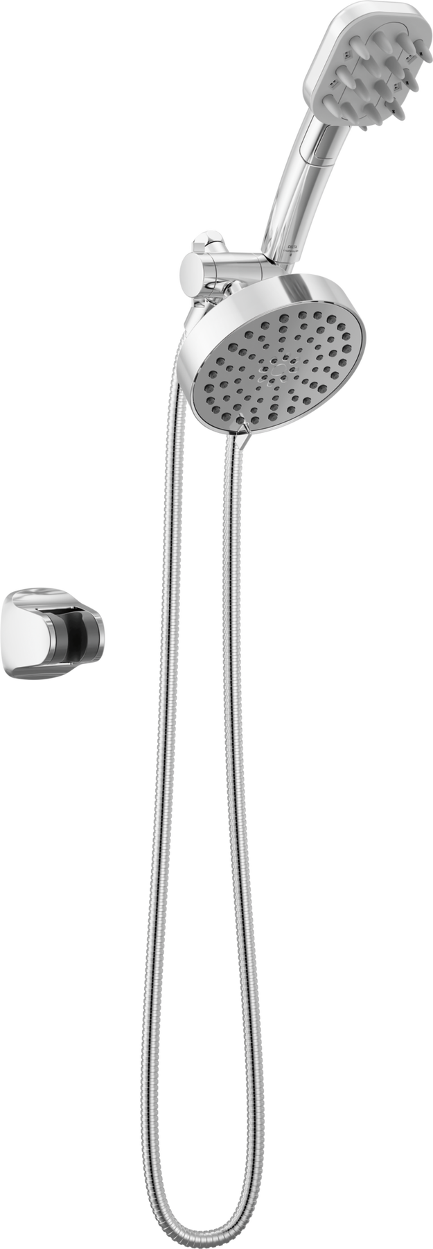 Detangling Hand Shower with 4-Setting Showerhead Bundle