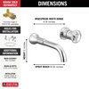 Single Handle Wall Mount Bathroom Faucet Trim