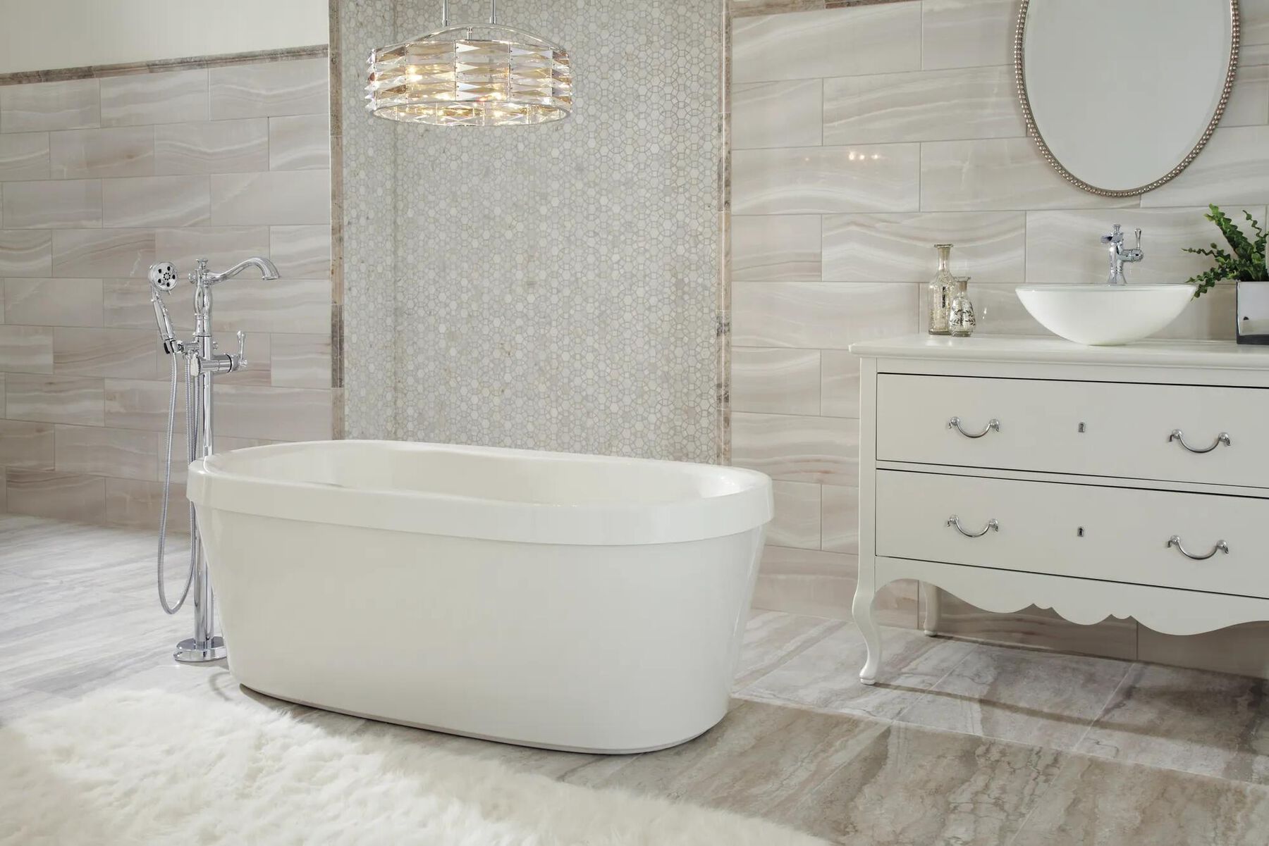 Single Handle Channel Vessel Bathroom Faucet
