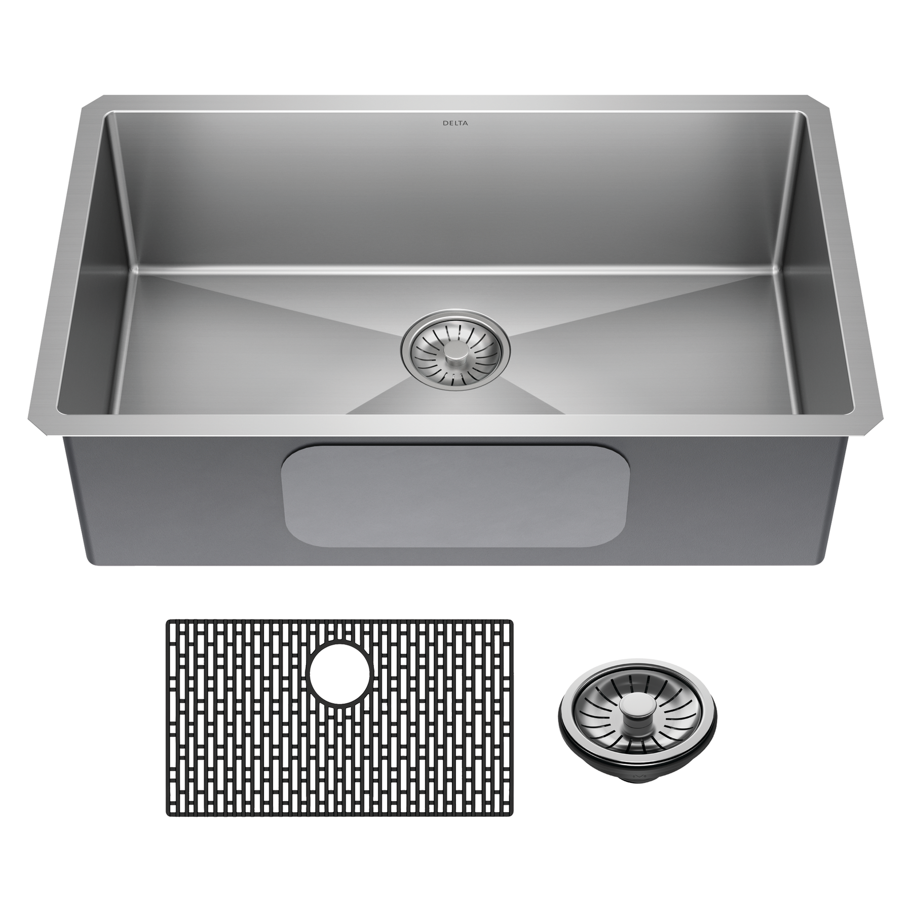 30” Undermount Stainless Steel Single Bowl Kitchen Sink with Accessories