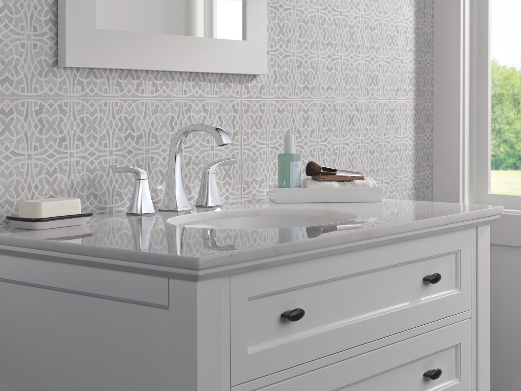 Two Handle Widespread Bathroom Faucet, image 4