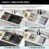 32” Granite Composite Workstation Kitchen Sink Undermount Single Bowl with WorkFlow™ Ledge and Accessories