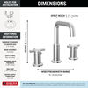 Two Handle Widespread Bathroom Faucet