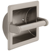 Brass Recessed Paper Holder with Brass Roller