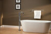 Single Handle Floor Mount Tub Filler Trim with Hand Shower (Recertified)