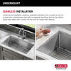 30” Workstation Kitchen Sink Undermount Stainless Steel Single Bowl with WorkFlow™ Ledge and Accessories