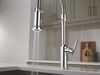 Single Handle Pull-Down Kitchen Faucet With Spring Spout