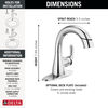 Single Handle Pull-Down Bathroom Faucet