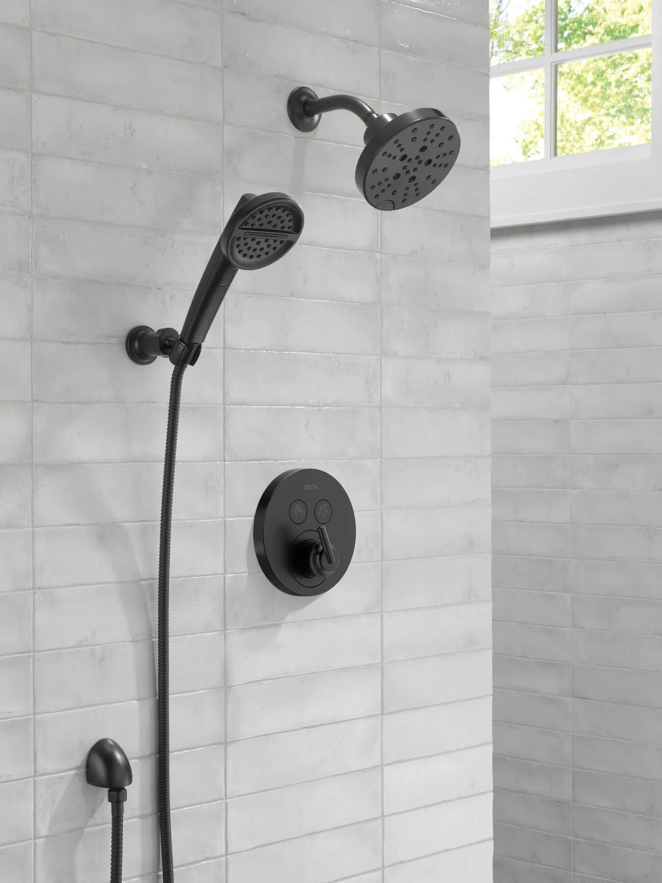 H<sub>2</sub>Okinetic&reg; 5-Setting Contemporary Raincan Shower Head