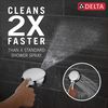6-Setting Hand Shower with Cleaning Spray