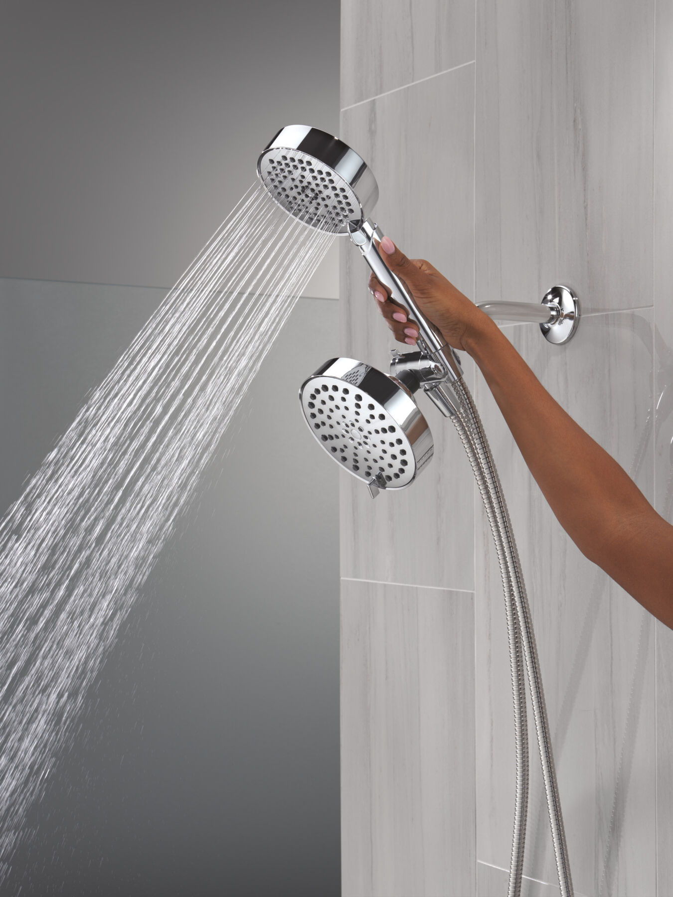 5-Setting Two-in-One Combination Shower with Additional Mount, image 2