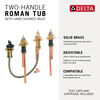 Two Handle Flexible Mount with Hand Shower