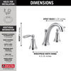 Two Handle Widespread Bathroom Faucet