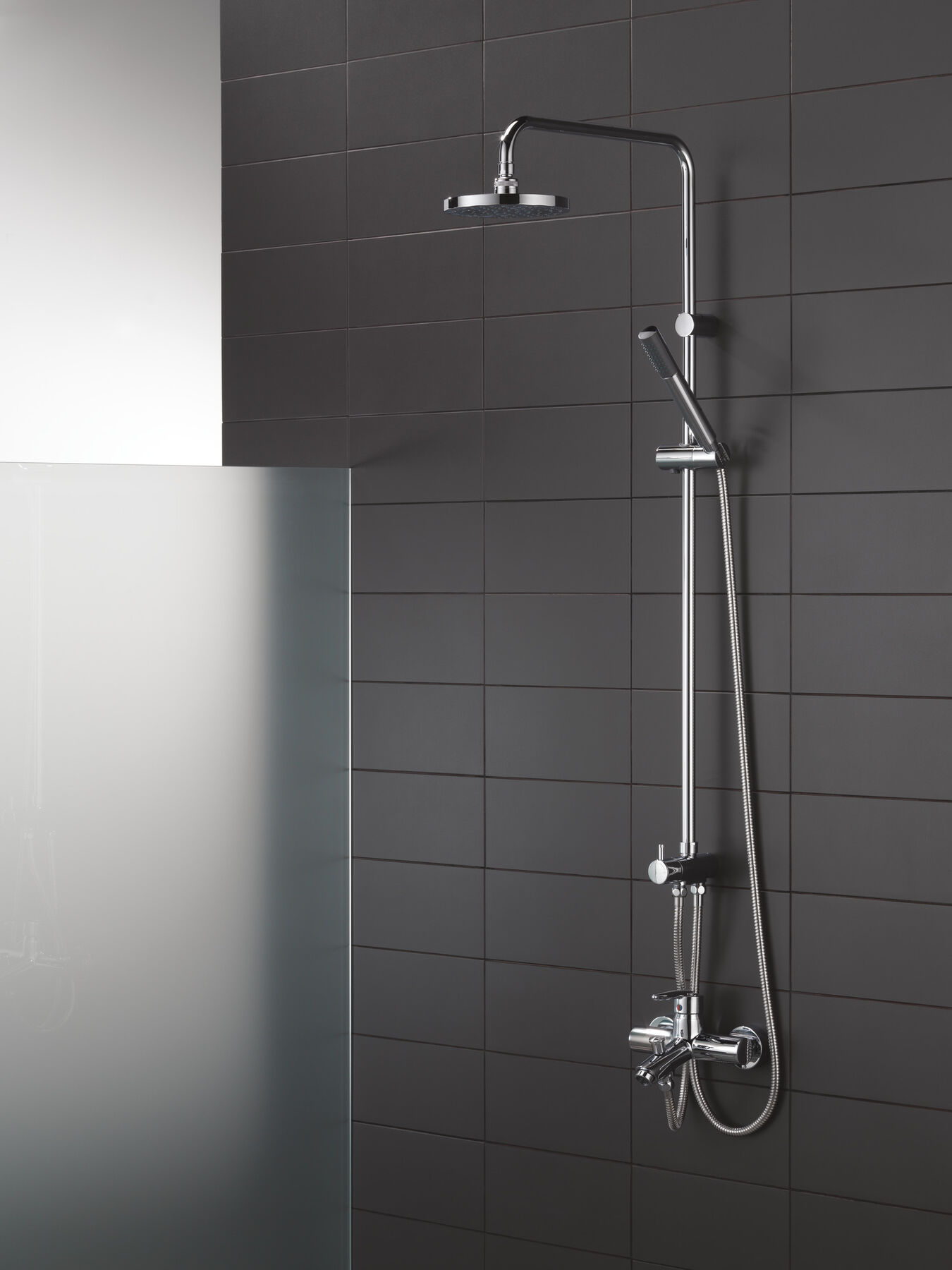 Single-Setting Hand Shower with Hose and Holder, image 4