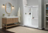 60 x 32" Curved Alcove Shower Base with Left Drain