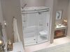 60x32 Alcove Shower Bundle with Door - Right Seat Center Drain Curve