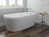 60 in. x 32 in. Freestanding Tub with Integrated Waste and Overflow