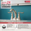 Two Handle Centerset Bathroom Faucet (Recertified)