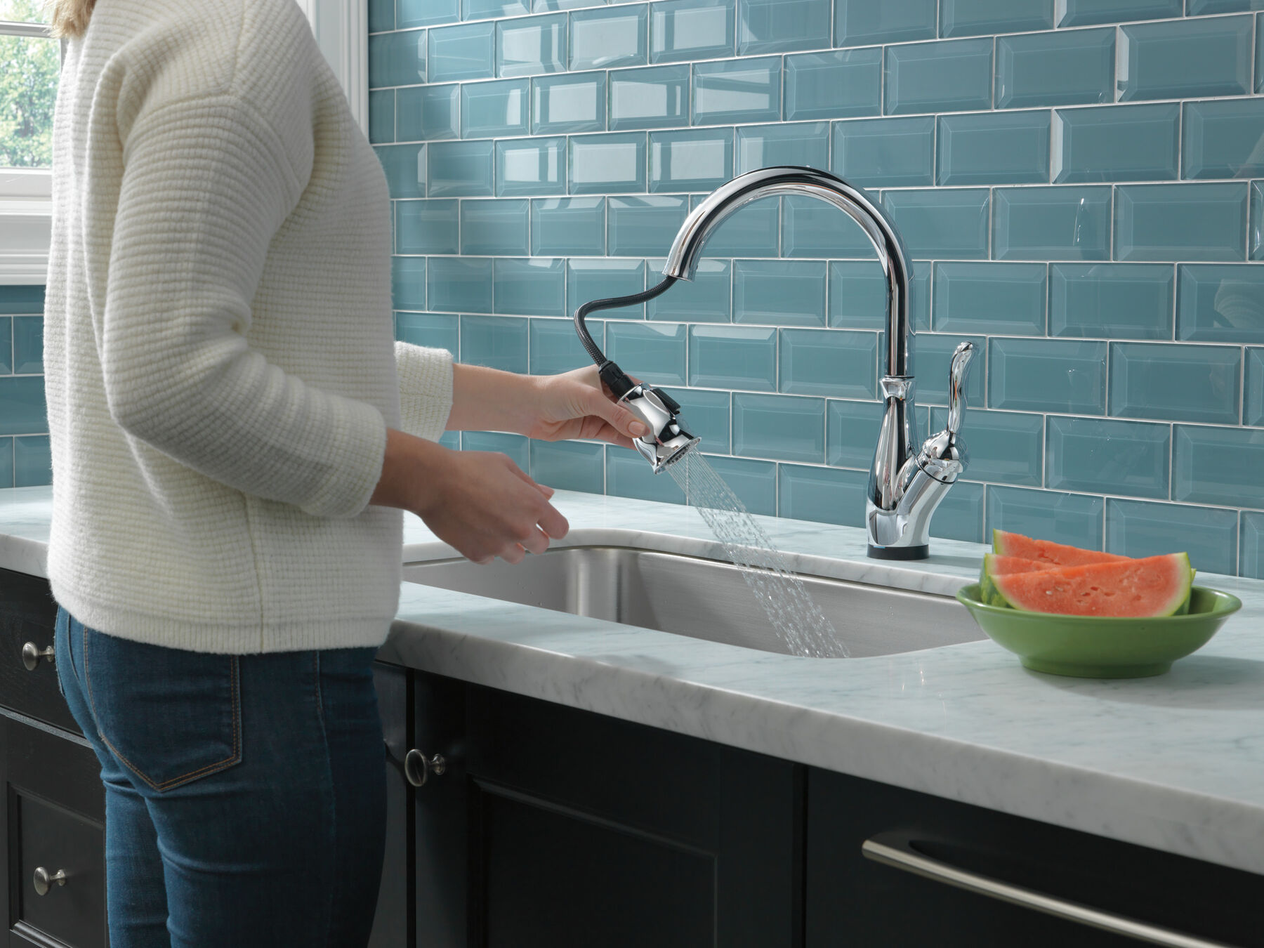 VoiceIQ® Single Handle Pull-Down Faucet with Touch<sub>2</sub>O® Technology, image 5
