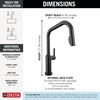 Touch2O&reg; Technology Kitchen Faucet with Touchless Technology