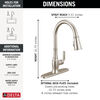 Single Handle Pull-Down Kitchen Faucet