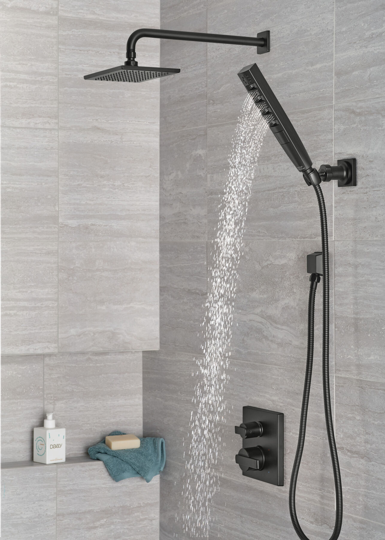 3-Setting Custom Shower Bundle with Raincan - 14 Series, image 7