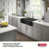 33” Retrofit Farmhouse Apron Front 16 Gauge Workstation Kitchen Sink Single Bowl in with WorkFlow™ Ledge and Accessories for Top Mount Drop-In Installation