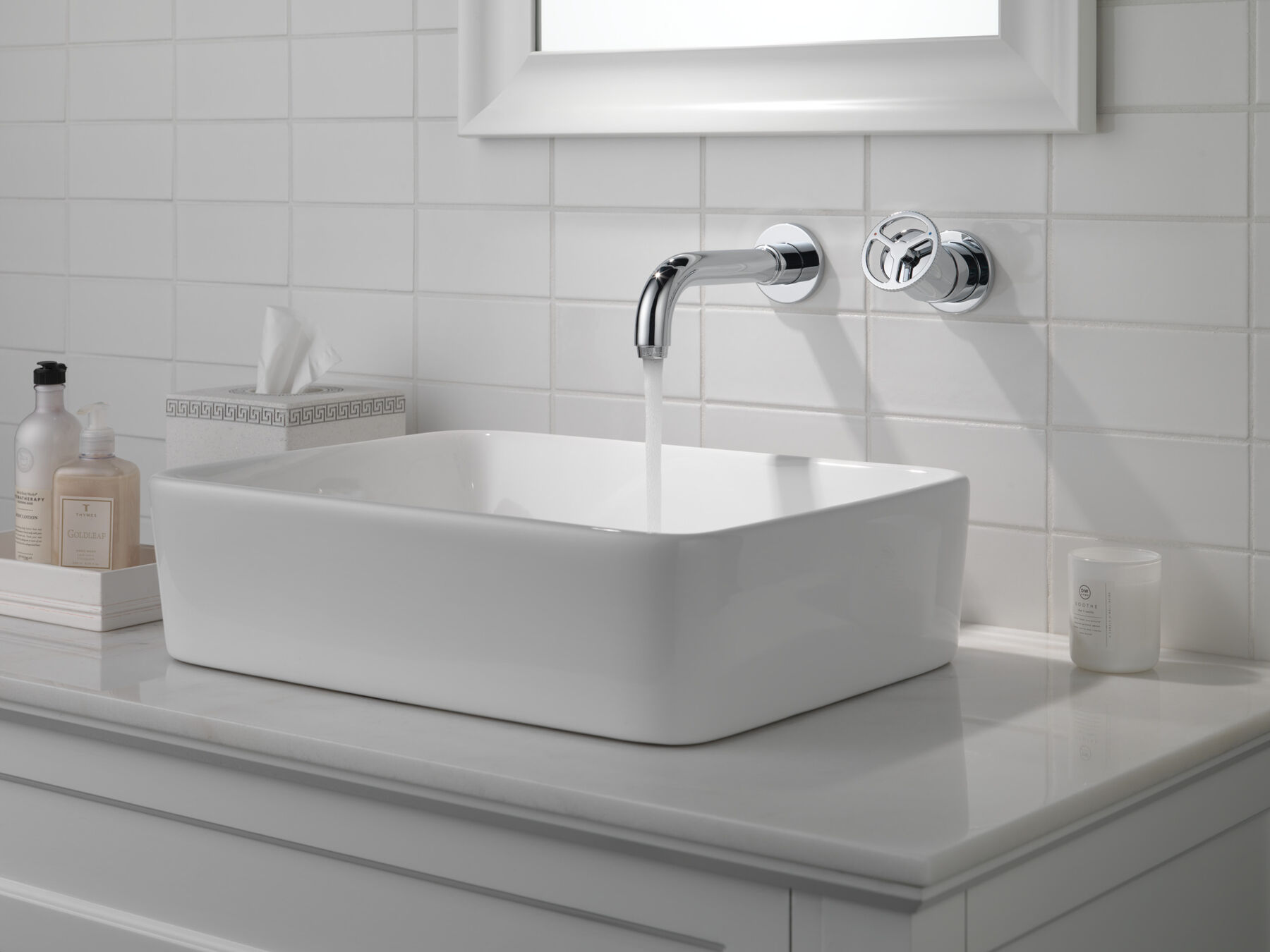 Single Handle Wall Mount Bathroom Faucet Trim, image 2